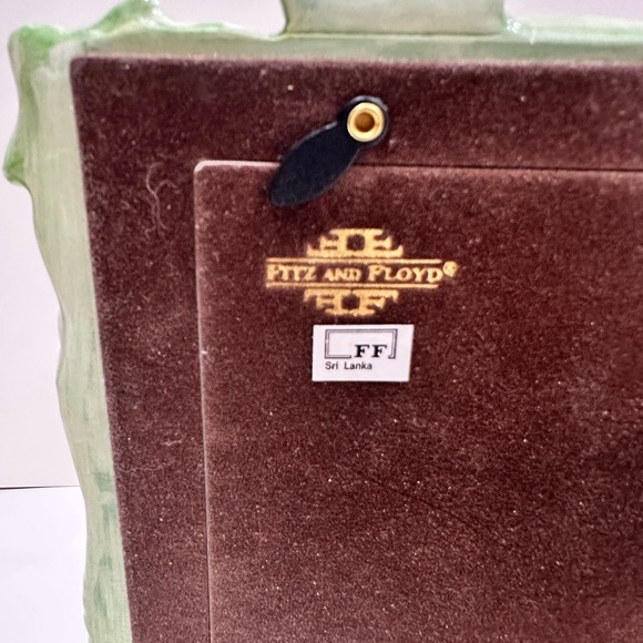 Vintage Fitz & Floyd 1999 Ceramic Woodland Animals 4x6 Picture Frame - Picture 8 of 8